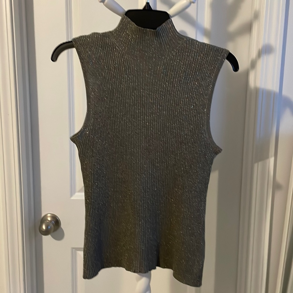 Brd:Joseph A.Col:light brown with sparkles blue/ pink.Sz:L,Silk/Metallic,New.